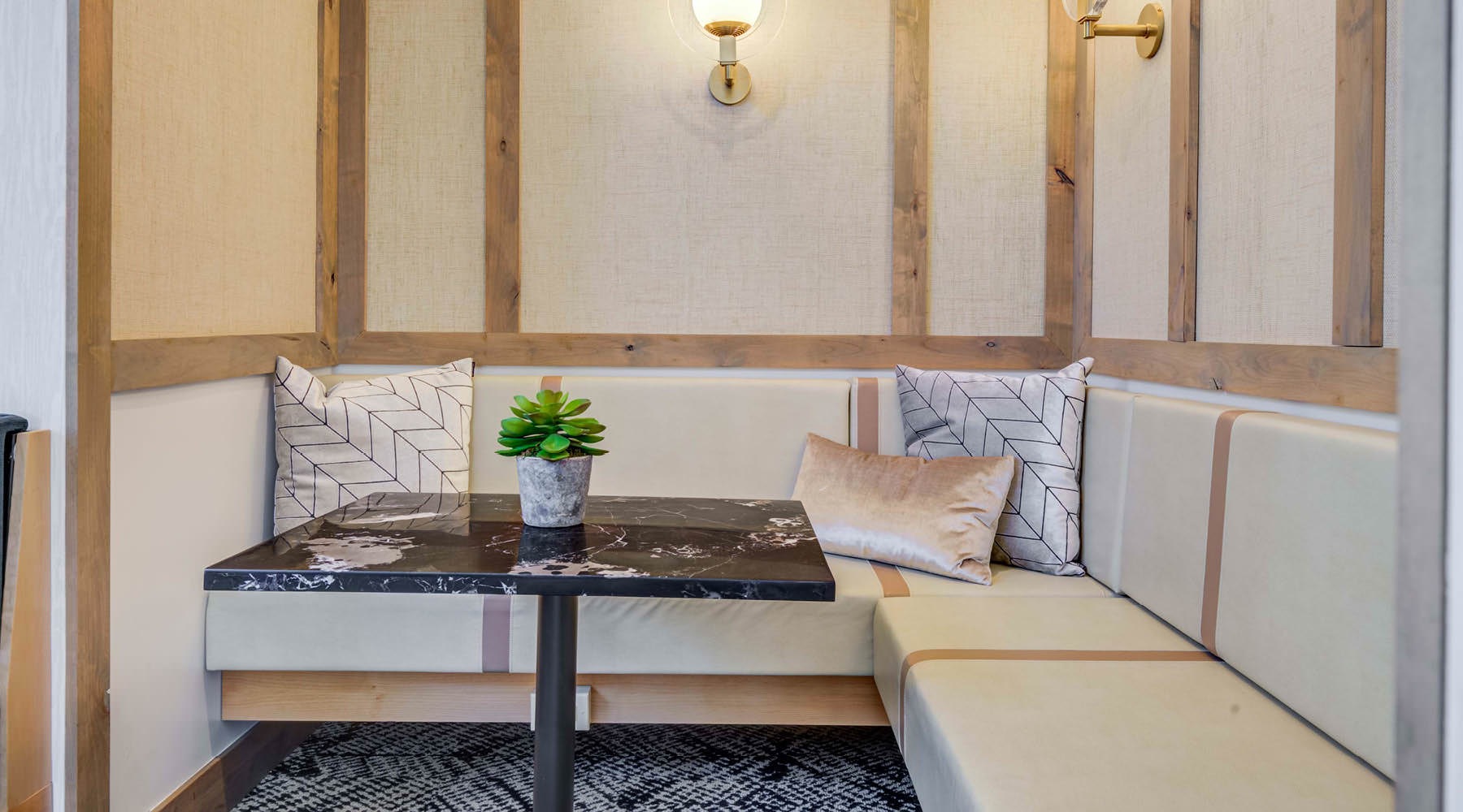 Thoughtful details to elevate your lifestyle a desk with a table and a plant on it